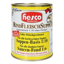 Rindfleischsuppe ohne Einlagen Konzentrat 1:10 850g Hesco