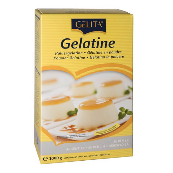 Gelatine Silber 1A Weiß 1kg Gelita