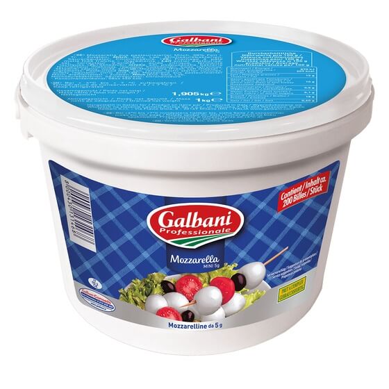 Mozzarella Mini 45% F.i.T. 1kg ca. 200St 1kg Galbani