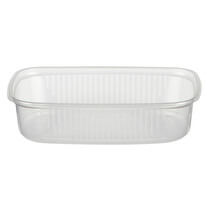 Verpackungsbecher PP eckig transparent 125ml 100St PapStar