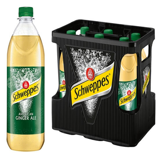 Ginger Ale PET MW 6x1 Liter Schweppes