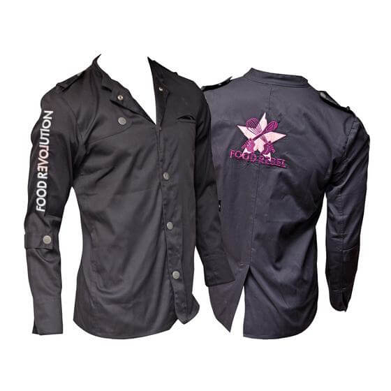 Kochjacke Bikerstyle Gr.XL Food Rebel