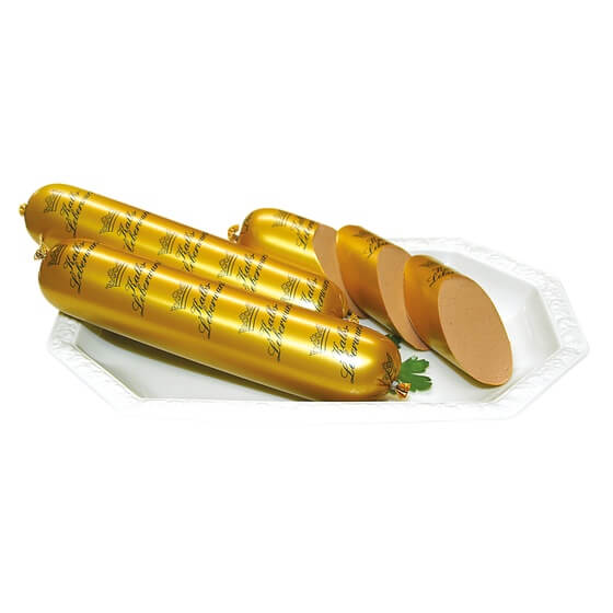 Kalbfleischleberwurst im Golddarm 500g Angelkort