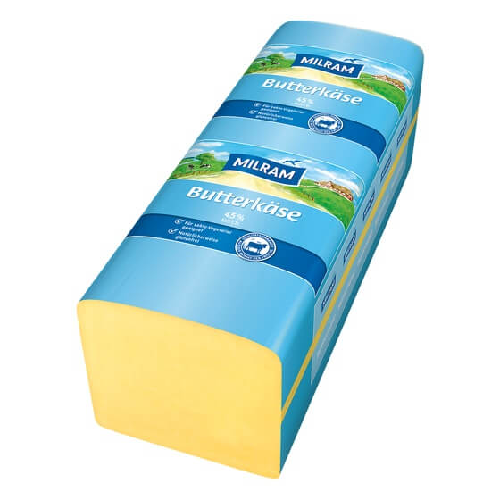 Butterkäse 45% F.i.Tr. mild Brotform/eckig 2,8kg Milram