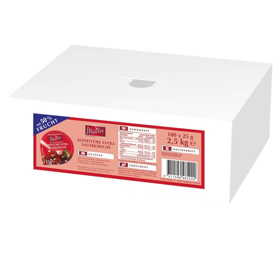 Kirsch-Konfitüre Extra ODZ 100x25g Maitre