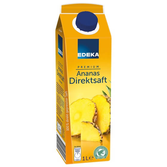 Ananas Premium Direktsaft 8x1l Tetra Pak Edeka