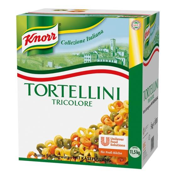 Tortellini Tricolore mit Käsefüllung 5kg ODZ Knorr