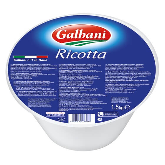 Ricotta Frischkäse 40% F.i.Tr. 1,5kg Galbani