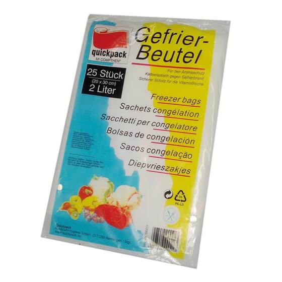 Gefrierbeutel 20x30cm 2l 25St Quickpack