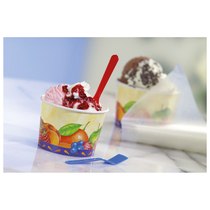 Eisbecher Pappe "Früchte" 100ml 200St PapStar