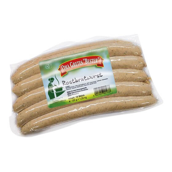 Rostbratwurst XL 10 Stück à 125g Spezialitätenpartner