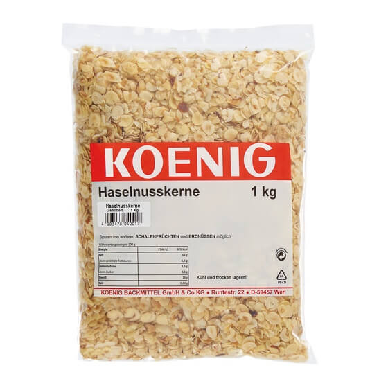 Haselnußkerne gehobelt Lose 1kg Koenig