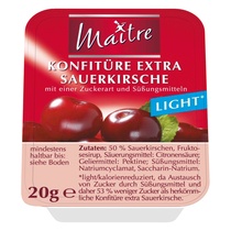 Konfitüre-Sortiment light Ex 4 Sorten 100x20g Maitre