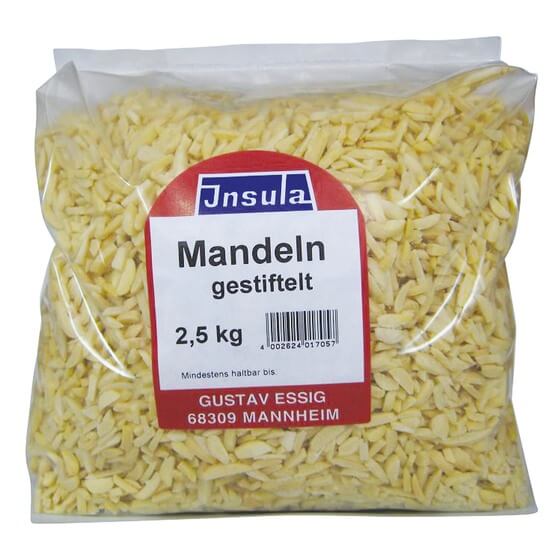 Mandeln gestiftelt ODZ 2,5kg Insula