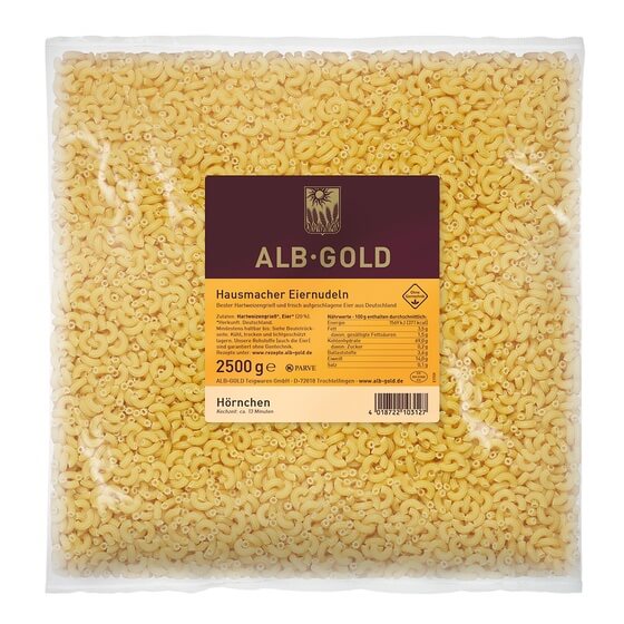 Hörnchen Suppenudeln ODZ 2,5Kg Albgold