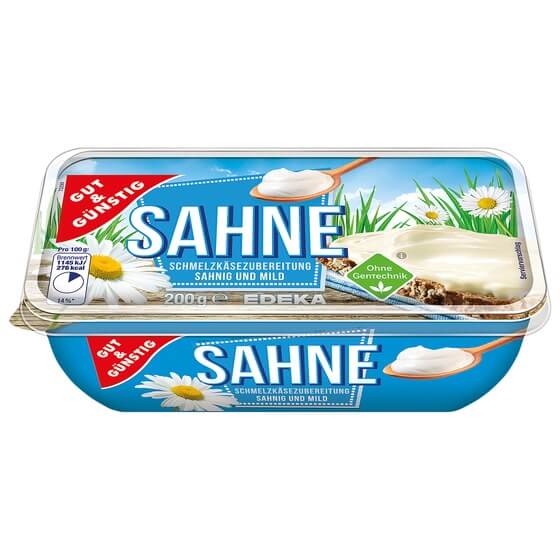 Schmelzekäse Zubereitung Sahne 200g G&G