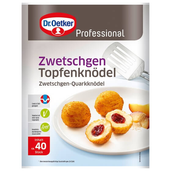 Topfenknödel Zwetschgen 40x65g TK 2x2,6Kg Dr. Oetker