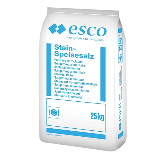 Stein-Speisesalz grob 25kg Esco