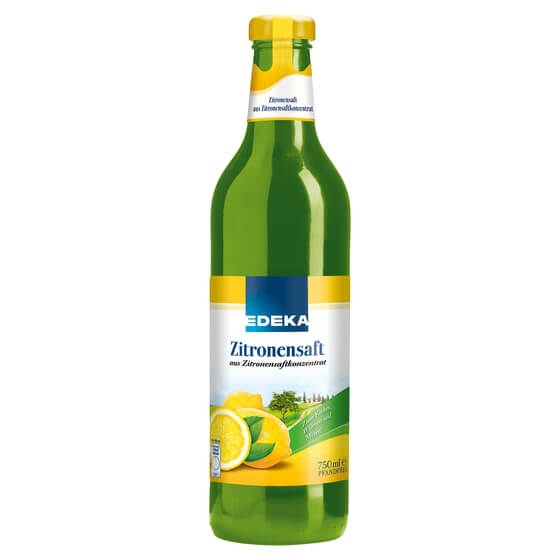 Zitronensaft 0,75l Glas Pfandfrei EDEKA