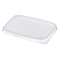 Deckel für Becher PP eckig transparent 100St PapStar