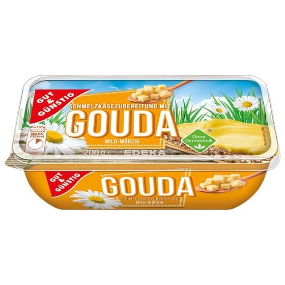 Schmelzekäse Zubereitung Gouda 200g G&G