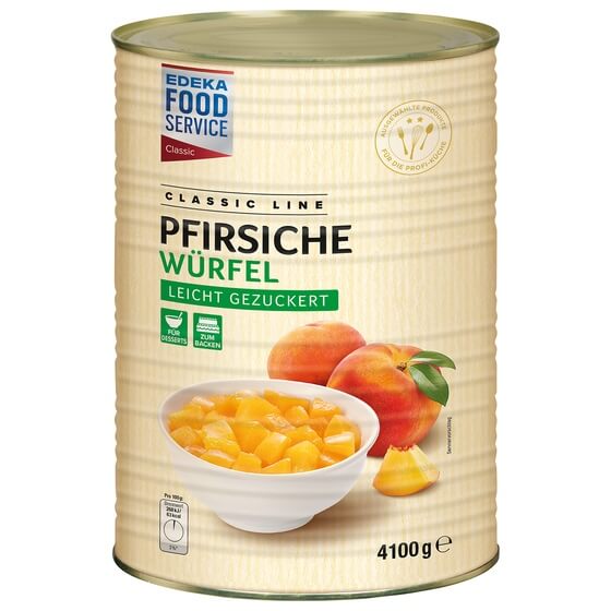 Pfirsiche Würfel gezuckert 4,1/3,0kg EFS