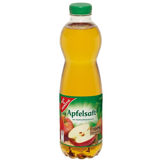 Apfelsaft aus Konzentrat 6x1l PET Pfandfrei G&G