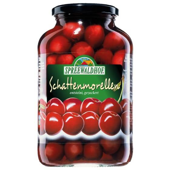 Schattenmorellen ohne Stein gezuckert 680g/370g Spreewaldhof