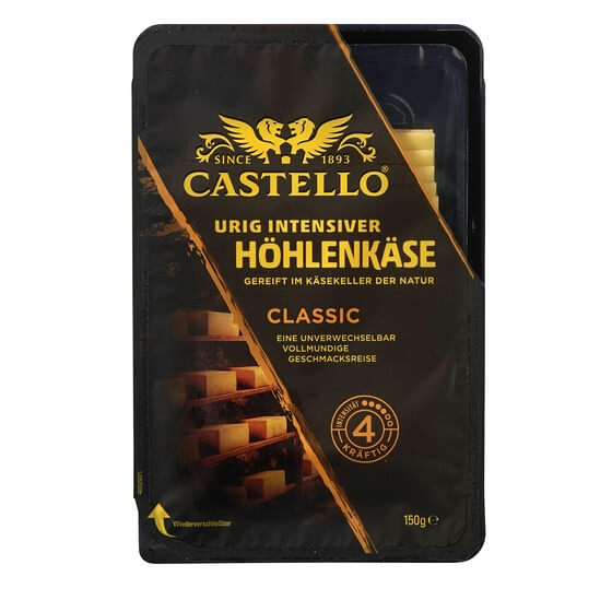 Höhlenkäse Classic 50% F.i.Tr. lactosef. Scheiben 150g Arla