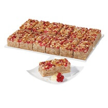 Banane-Johannisbeer-Schnitte vegan geschn.12 Port. TK 1,15kg