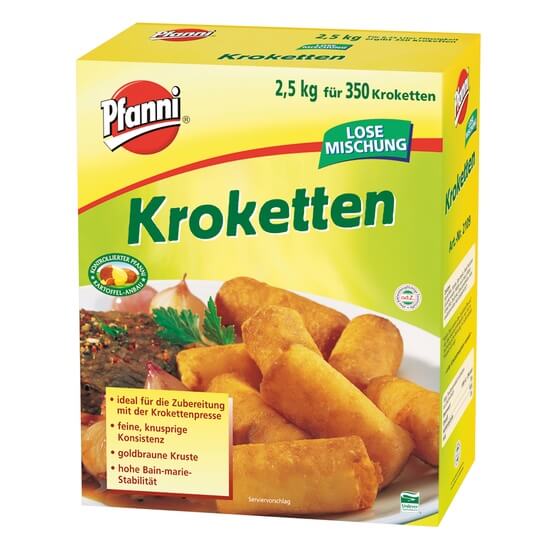 Kroketten-Pulver ODZ ergibt ca. 350 Kroketten 2,5kg  Pfanni