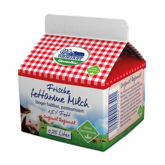 Fettarme Milch 1,5% 250ml Wiesehoff