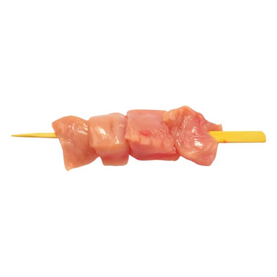 Hähnchenbrustspieß ohne Haut&Knochen roh,natur 50xca.150g
