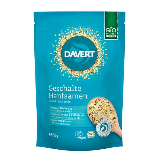 Hanfsamen Bio geschält 150g Davert