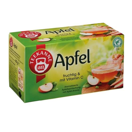 Apfel Tee 20 Beutel kuvertiert Teekanne