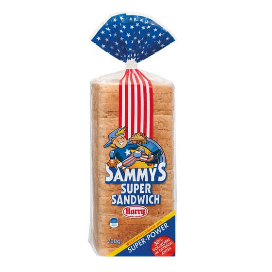 Sammys Vollkorn Sandwich Toast 750g Harry