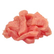 Putenoberkeulengeschnetzeltes roh,natur ca.1kg