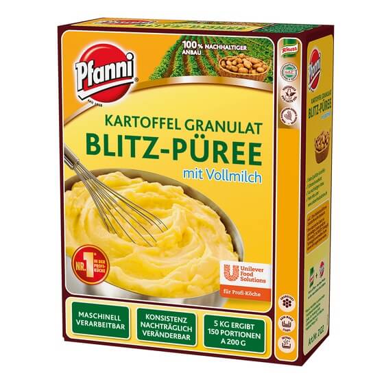 Blitzpüree mit Milch (150 Port./200g) ODZ 5kg Pfanni