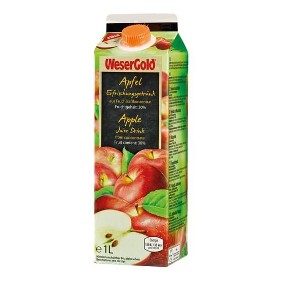 Apfel Fruchtsaftgetränk Konzentrat 8x1 Liter Wesergold