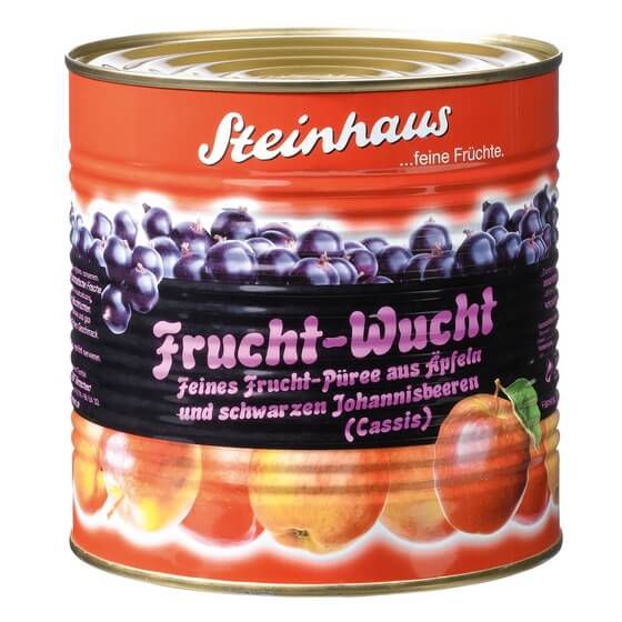 Frucht-Wucht Apfelfruchtmus mit Cassis gesüßt 2,65kg