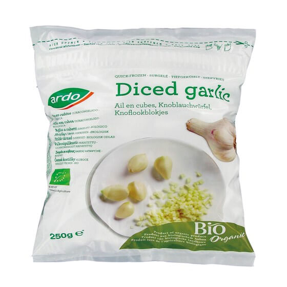 Knoblauch gewürfelt TK 250g Ardo