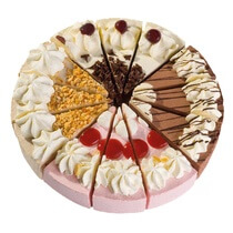 Sahnetorten-Mischung geschnitten 12 Portionen TK 1,2kg