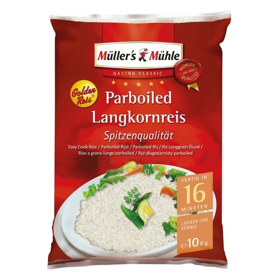 Parboiled Langkornreis 10kg  Müller´s Mühle