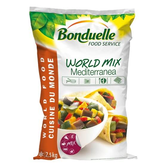 Gemüsemischung Mediterran gegart TK 2,5Kg Bonduelle