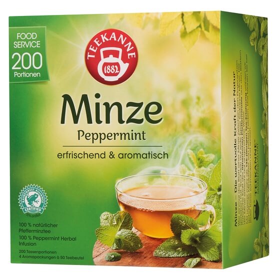 Pfefferminz Tee Glasportion 200 Btl. Teekanne