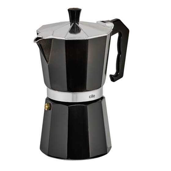 Espressokocher Classic schwarz 6 Tassen Cilio