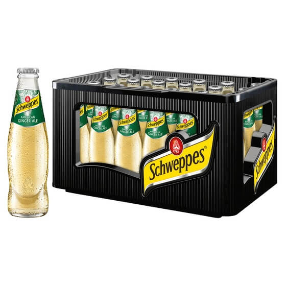 Ginger Ale 24x0,2l Glas Pfand Schweppes