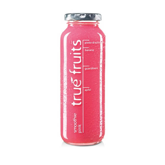 Smoothie frisch Pink 0,25l Glas True Fruits