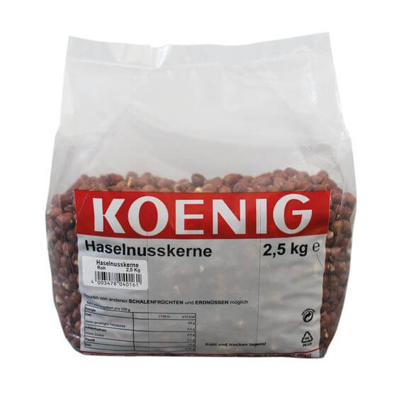 Haselnusskerne roh 2,5kg Koenig