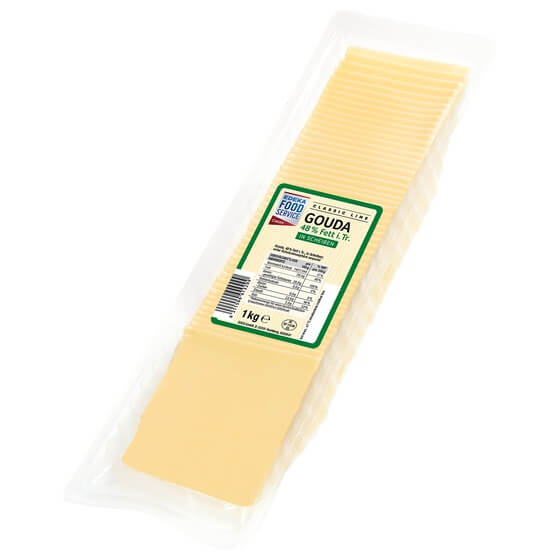 Gouda 48% F.i.Tr. gefächert 50x20g 1kg EFS